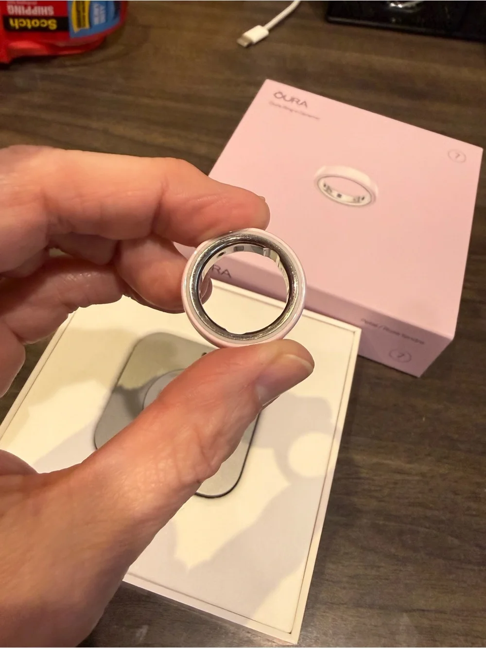 Oura Ring 4 Ceramic Size 7